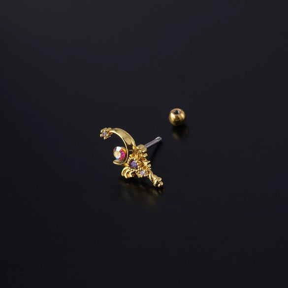 Wholesale Geometric Metal Stainless Steel Ear Nail Jewelry