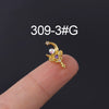 Wholesale Geometric Metal Stainless Steel Ear Nail Jewelry
