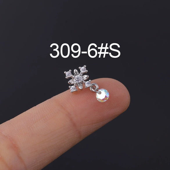 Wholesale Geometric Metal Stainless Steel Ear Nail Jewelry