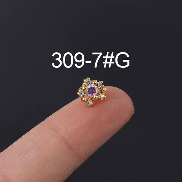 Wholesale Geometric Metal Stainless Steel Ear Nail Jewelry
