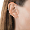 Wholesale Geometric Microinlaid 925 Sterling Silver Ear Clip Earrings Electroplated Fashion Simple Personality Trend Sweet Cool