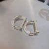 Wholesale Geometric Minimalist Copper Earrings Inlaid With Zircon For Women
