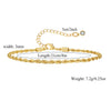 Wholesale Geometric Minimalist Copper Real Gold Plated Anklet For Women