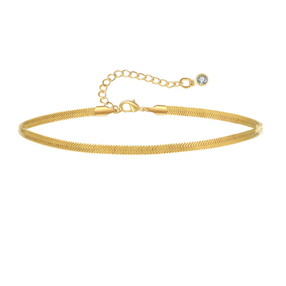 Wholesale Geometric Minimalist Copper Real Gold Plated Anklet For Women