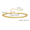 Wholesale Geometric Minimalist Copper Real Gold Plated Anklet For Women