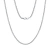 Wholesale Geometric Minimalist Goldplated 925 Silver Side Chain Necklace For Men And Women