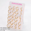 Wholesale Geometric Minimalist Unisex Electroplated Stainless Steel Ear Buckle