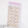 Wholesale Geometric Minimalist Unisex Electroplated Stainless Steel Ear Buckle