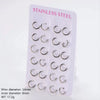 Wholesale Geometric Minimalist Unisex Electroplated Stainless Steel Ear Buckle