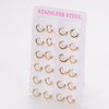 Wholesale Geometric Minimalist Unisex Electroplated Stainless Steel Ear Buckle