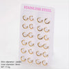 Wholesale Geometric Minimalist Unisex Electroplated Stainless Steel Ear Buckle