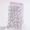 Wholesale Geometric Minimalist Unisex Electroplated Stainless Steel Ear Buckle