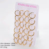 Wholesale Geometric Minimalist Unisex Electroplated Stainless Steel Ear Buckle
