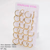 Wholesale Geometric Minimalist Unisex Electroplated Stainless Steel Ear Buckle