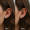 Wholesale Geometric Moissanite Inlaid Gold Plated 925 Silver Earrings For Women