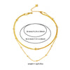 Wholesale Geometric Multi Layer Titanium Steel Clavicle Chain Necklace With U Shape Pattern And Electroplating Treatment