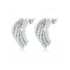 Wholesale Geometric Multilayer Titanium Steel Earrings Electroplated Light Luxury Fashion Jewelry