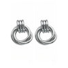 Wholesale Geometric Multilayer Titanium Steel Earrings Electroplated Light Luxury Fashion Jewelry