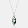 Wholesale Geometric Natural Agate 925 Silver Pendant For Women