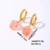Wholesale Geometric Natural Stone Earrings For Women Copper Electroplated Light Luxury Simple Niche Design