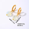 Wholesale Geometric Natural Stone Earrings For Women Copper Electroplated Light Luxury Simple Niche Design