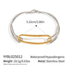 Wholesale Geometric Niche High End Fashion Bracelet Titanium Steel With Electroplating Process