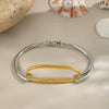 Wholesale Geometric Niche High End Fashion Bracelet Titanium Steel With Electroplating Process