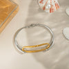 Wholesale Geometric Niche High End Fashion Bracelet Titanium Steel With Electroplating Process