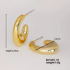 Wholesale Geometric Niche Style Earrings With Electroplating Ccp Material