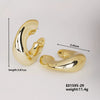 Wholesale Geometric Niche Style Earrings With Electroplating Ccp Material