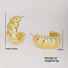 Wholesale Geometric Niche Style Earrings With Electroplating Ccp Material