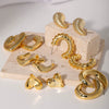 Wholesale Geometric Niche Style Earrings With Electroplating Ccp Material