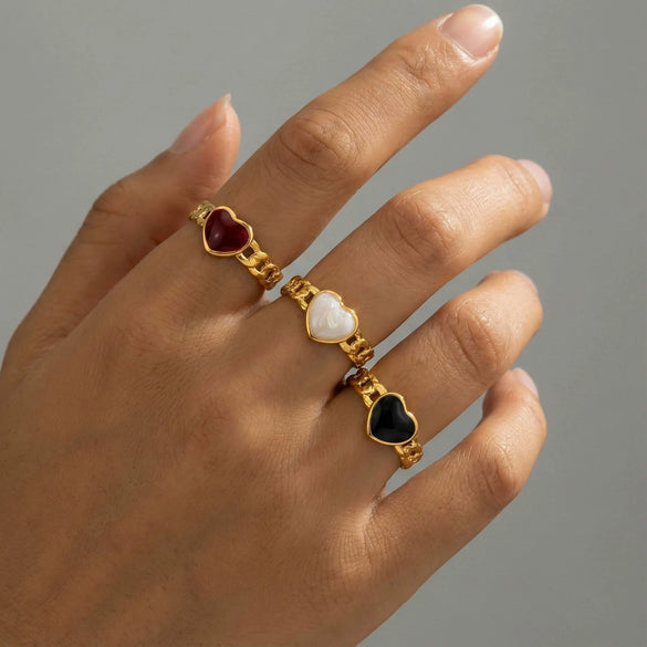 Wholesale Geometric Oildrip Stainless Steel Goldplated Adjustable Open Ring For Women