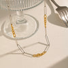 Wholesale Geometric Oshaped Stainless Steel Chain Necklace For Women