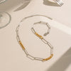 Wholesale Geometric Oshaped Stainless Steel Chain Necklace For Women