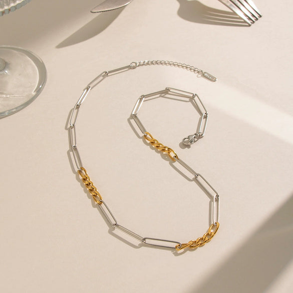 Wholesale Geometric Oshaped Stainless Steel Chain Necklace For Women