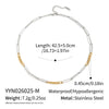Wholesale Geometric Oshaped Stainless Steel Chain Necklace For Women
