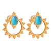 Wholesale Geometric Oval Stainless Steel Electroplated Earrings For Women
