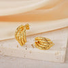 Wholesale Geometric Patchwork Titanium Steel Earrings With Electroplating For Women