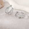 Wholesale Geometric Patchwork Titanium Steel Earrings With Electroplating For Women