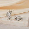 Wholesale Geometric Patchwork Titanium Steel Earrings With Electroplating For Women