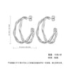 Wholesale Geometric Patchwork Titanium Steel Earrings With Electroplating For Women