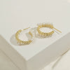 Wholesale Geometric Pearl Earrings Copper S925 Silver Needle Metal Style For Female