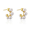 Wholesale Geometric Pearl Earrings For Women Copper Plated