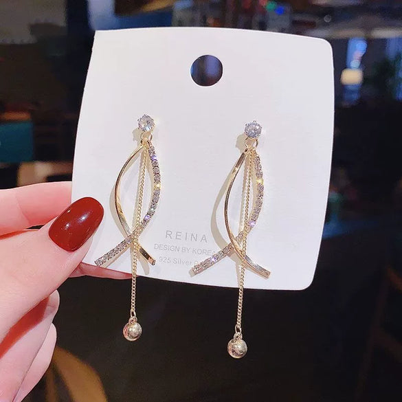 Wholesale Geometric Pearl Earrings For Women Metal U Shape Electroplated