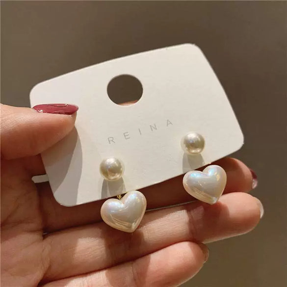 Wholesale Geometric Pearl Earrings For Women Metal U Shape Electroplated