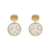 Wholesale Geometric Pearl Earrings For Women Metal U Shape Electroplated