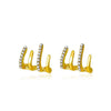 Wholesale Geometric Pearl Earrings For Women Metal U Shape Electroplated