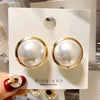 Wholesale Geometric Pearl Earrings For Women Metal U Shape Electroplated