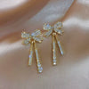 Wholesale Geometric Pearl Earrings For Women Metal U Shape Electroplated